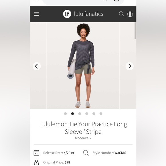 Lululemon Tie Your Practice Longsleeve - Picture 2 of 10